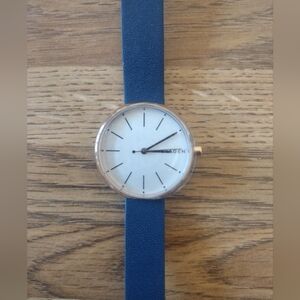 Women's Skagen SKW2592 Signatur Blue Leather 30MM Quartz Watch